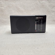 Sony ICF-P36 Portable AM/FM Radio Battery Operated Pocket Handheld Black Tested