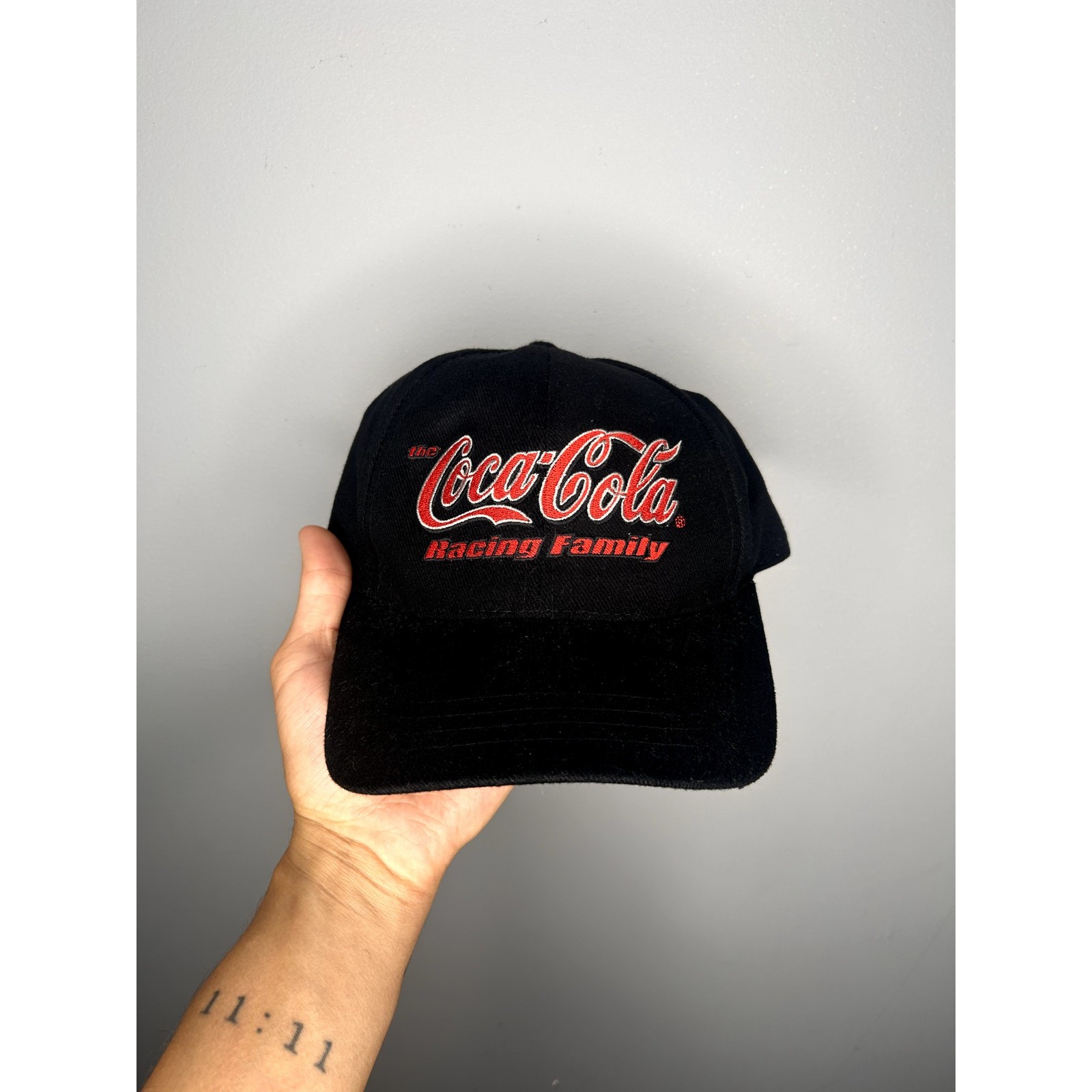 Vintage Nascar Tony Stewart Coca Cola Racing Family Snapback Hat Size Adjustable
