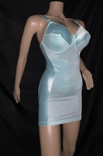 3X 50 Vintage Short Tight Satin Girdle Bra Full Slip Shaper Briefer