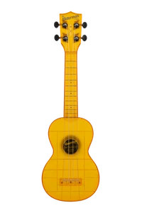 Kala KA-WMT-YL-S Waterman Ukulele de soprano, jaune ambré transparent