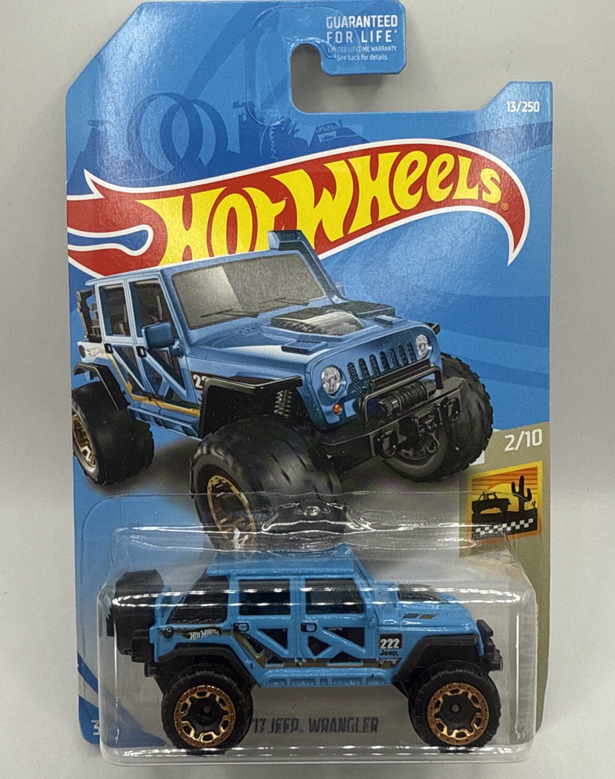 2019 Hot Wheels '17 Jeep Wrangler  #13/250 Baja Blazers #2/10 BLUE 