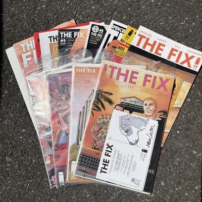 The Fix Comic Steve Lieber Cover Signed Issues #1-12 Special Autographed Lot