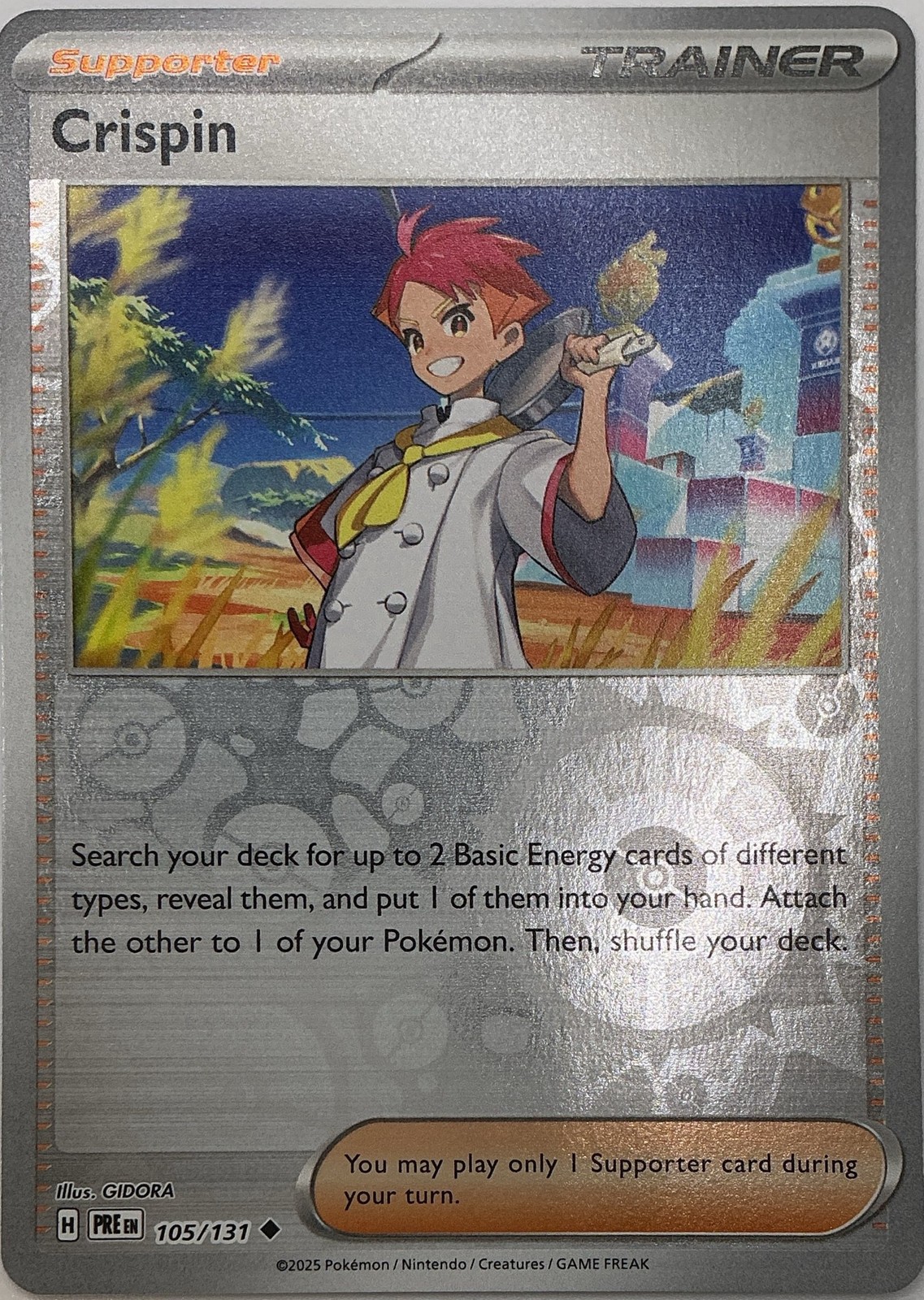 Crispin - Uncommon Reverse Holo SV: Prismatic Evolutions 105/131 NM