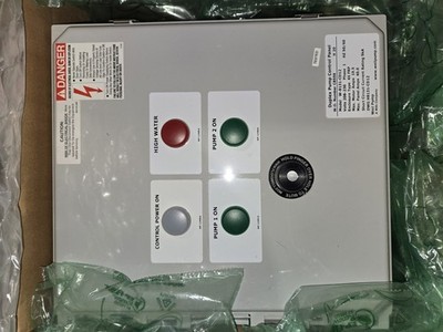 Duplex Sewage Pump Control Panel 208/230 1or3ph Nema 4x exterior enclosure Weil