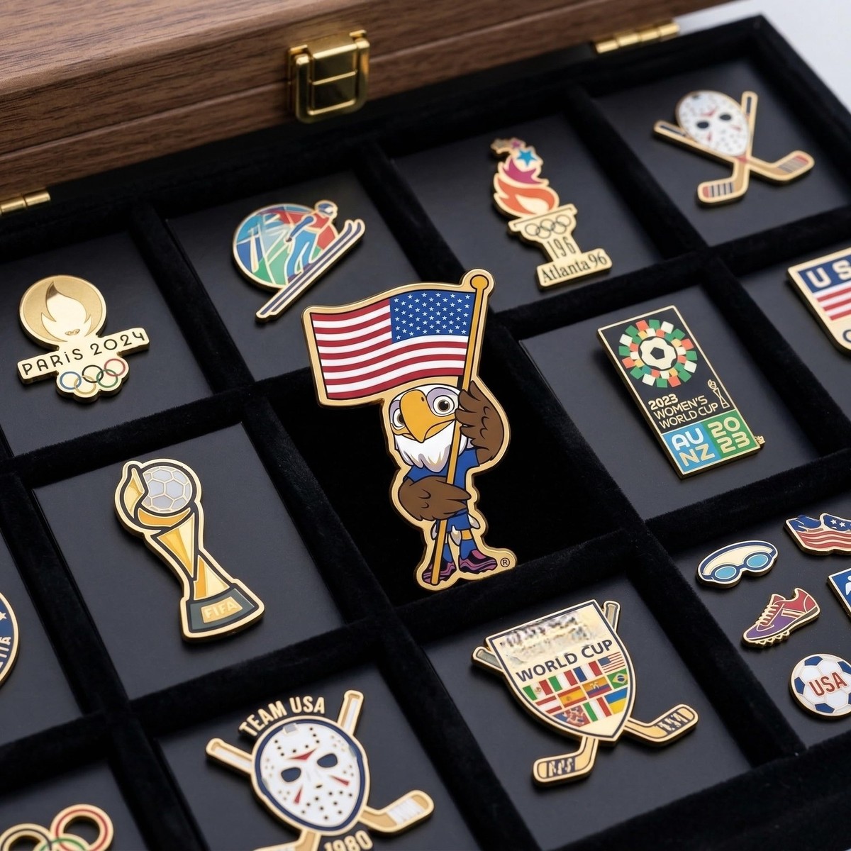 Officially Authorized FIFA World Cup 2026 USA Mascot Pin – 1.5in