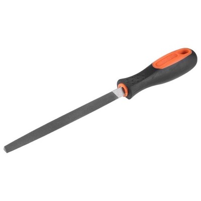 uxcell Second Cut Grade High Carbon Hardened 6 Inch, Gray, Black, Orange 