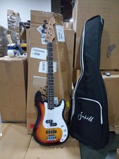 Open Box Electric Bass Guitar 4 String Maple Neck Rosewood Fretboard  058