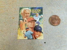 Tiger Woods Arnold Palmer Jack Nicklaus Golf Legends Cover Mini CUTOUT Oddball