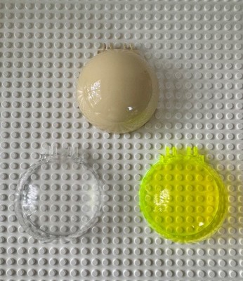 LEGO Windscreen 8 x 8 x 3 Canopy Dome Half Sphere with Dual 2 Fingers 95198