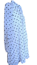 asos Women's Black and White Polka Dot Lined Pleated Dress size 0