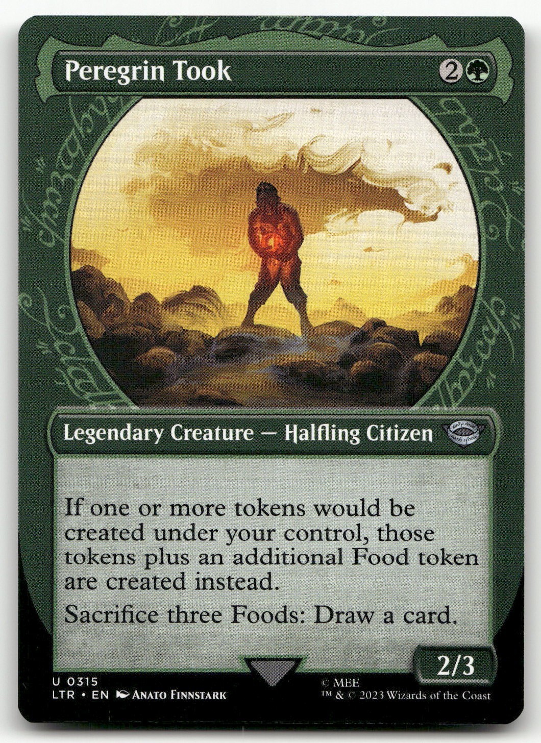 Peregrin Took (Showcase) #315 (NM) Lord of the Rings LTR Magic MTG