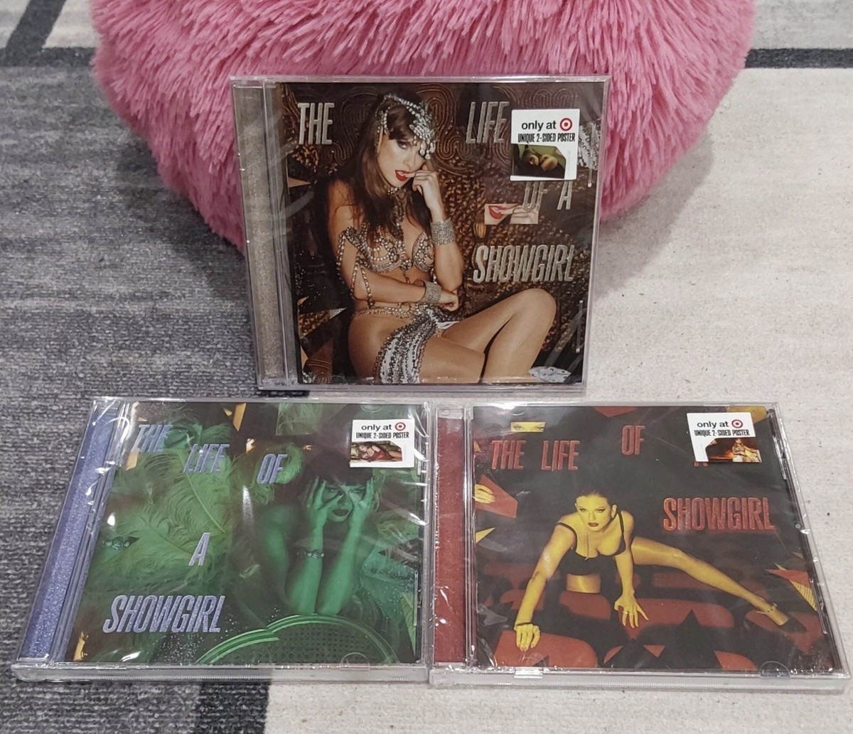 Taylor Swift The Life of a Showgirl TARGET Exclusive CDs Set Of 3