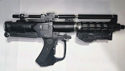 Vintage 1999 Hasbro Star Wars Electronic Battle Droid E-5 Blaster Rifle   Custom