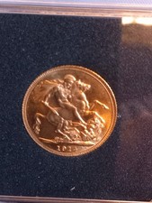 1914 22ct gold uncirculated sovereign