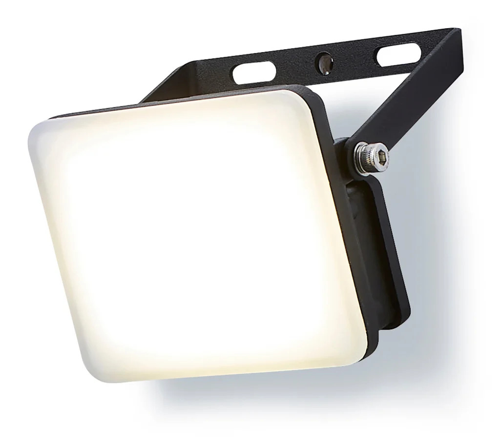 Outdoor Light Black Frosted 10w LED Flood IP65 900lm 6500K Stanley SXLS38927E