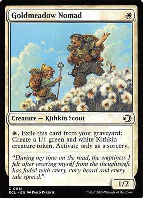 #ad Goldmeadow Nomad 18 Lorwyn Eclipsed Magic the Gathering $1.59