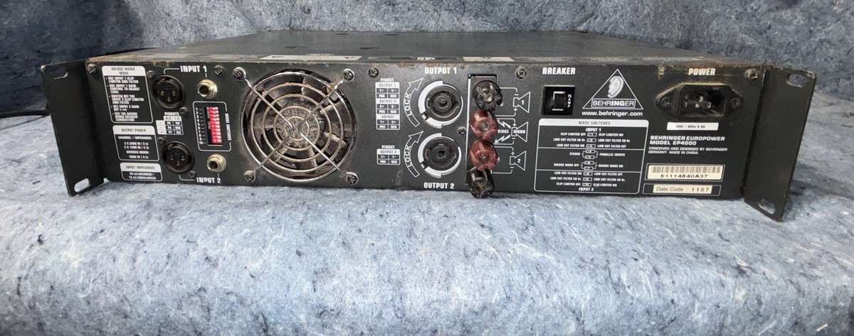 Behringer EP4000 2-Channels Audio Amplifier for sale online | eBay