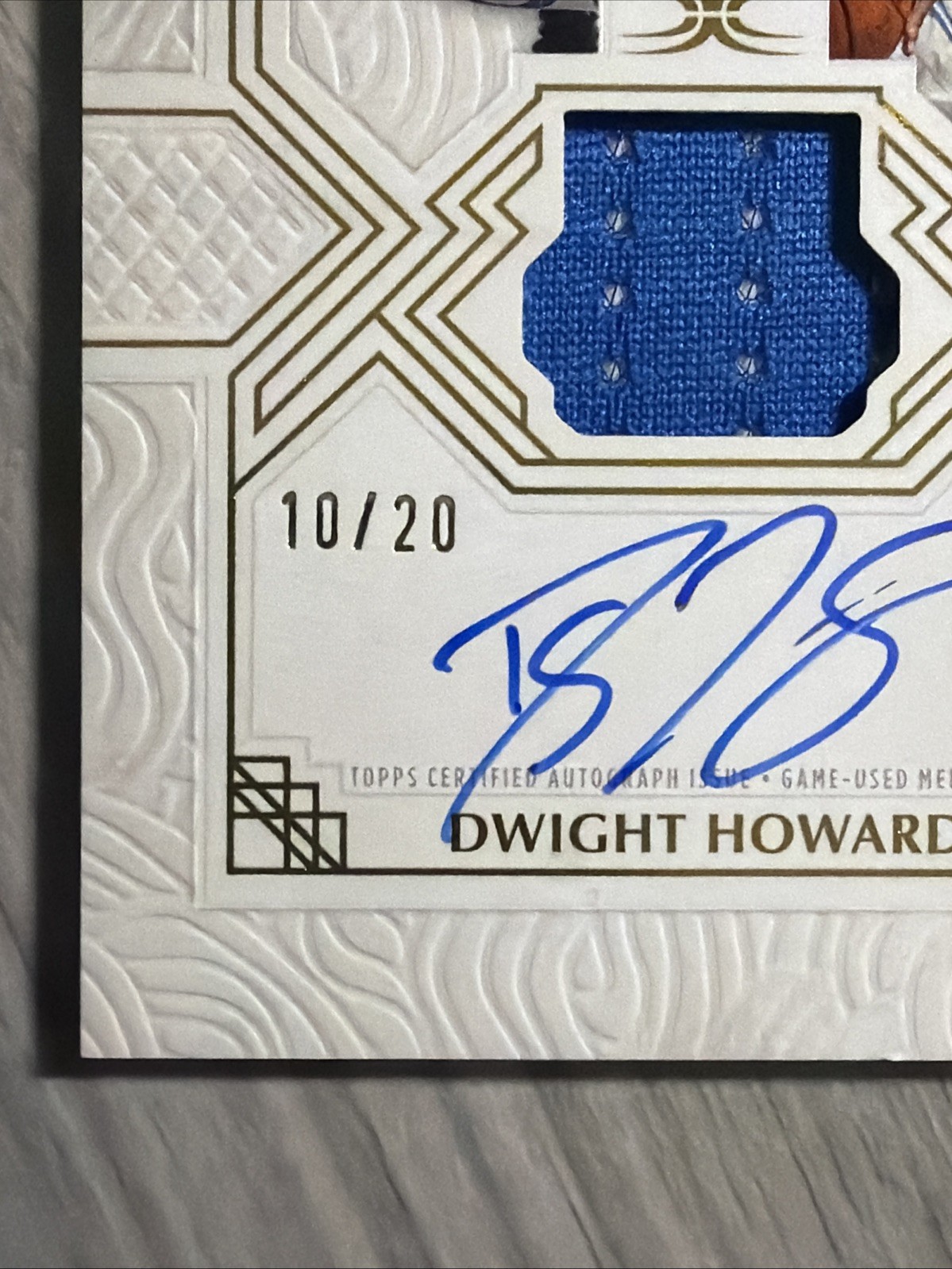 Dwight Howard 2025-26 Topps Definitive Collection Game Used Patch Auto Magic /20 view 10
