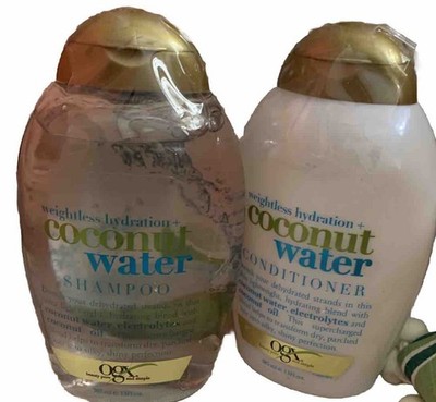 OGX Weightless Oil Hydration Coconut Water Shampoo 13 fl oz And Conditioner Set