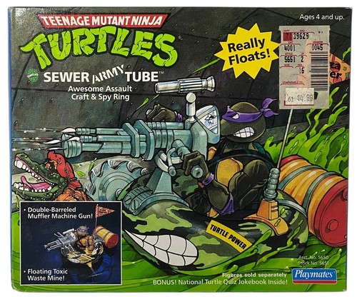 Teenage Mutant Ninja Turtles Sewer Army Tube Action Figure Vehicle NEW Vtg 1989
