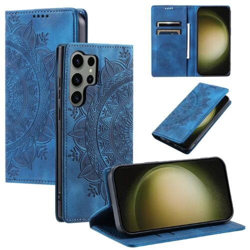 Totem Handy Hülle Flip Leder Kreditkartenfächer Buch mit Ständer Magnet - Bild 17 von 19