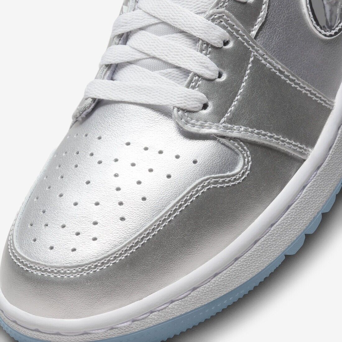 Nike Air Jordan 1 Low G NRG Golf Metallic Silver Gift Giving Nike Air Jordan 1 Low G NRG Golf Metallic Silver Gift Giving