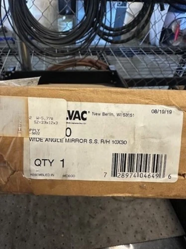 712370 - 30'' Right stainless steel w/mirror