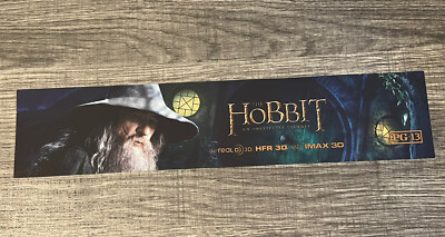 2012 The Hobbit An Unexpected Journey IMAX 3D Movie Theater Mylar Poster 2 x12 