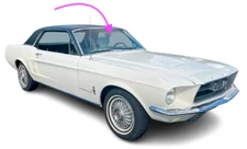 Fits: 1964-1967 Ford Mustang 2 Door Convertible  Front Windshield Glass CARLITE