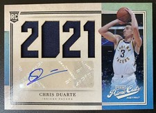 Chris Duarte 2022 Panini Instant Prime Cuts Rookie Patch Auto Jersey SSP /10