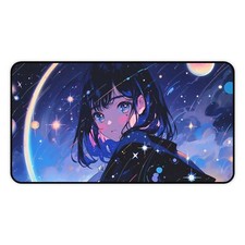 Kawaii Anime Girl Large Mouse Pad Desk Mat, Manga Desktop Computer Accessory
