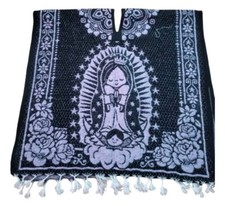 Kids Winter Jorongo Zarape Hoodie Artesanal Mexican Poncho One Size