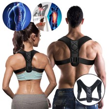 2x Posture Corrector Body Brace Upper Back Lumbar Shoulder Support For Women Men