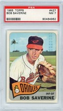 1965 Topps #427 Bob Saverine - PSA 7