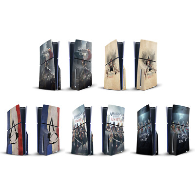 ASSASSIN'S CREED UNITY KEY ART VINYL SKIN DECAL FOR SONY PS5 SLIM DISC CONSOLE