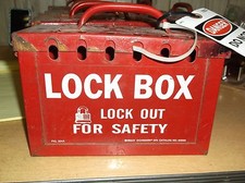 Brady Signmark PKL 304A PKL304 C#65699 Red Metal Safety Lock Box *FREE SHIPPING*