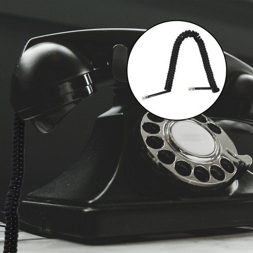 Coiled Telephone Handset Cord With Rj9 4p4c Connectors Universally Curly Phone - Zdjęcie 6 z 12