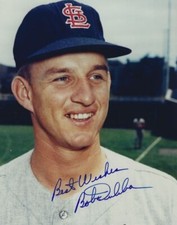 Signed 8x10  BOB DULIBA  St. Louis Cardinals Autographed photo - w/COA