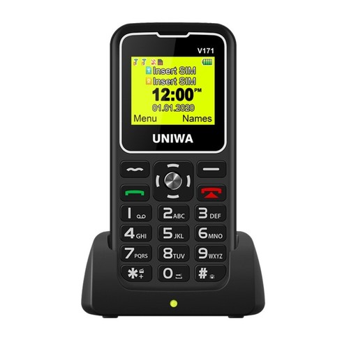 UNIWA V171 1.77" Display 2G Wireless Dual-SIM Dual Standby Mobile Feature Phone - Afbeelding 18 van 18