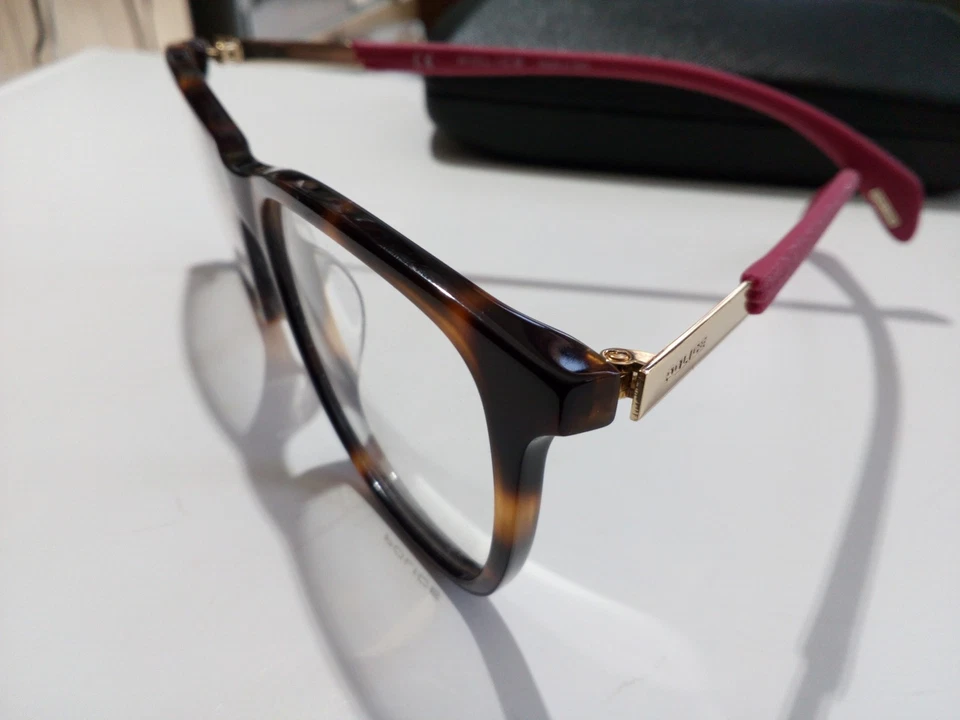  POLICE NEW Sparkle 9 EYEWEAR 51-16  VPPL630  O9AJ Havana Brn ITALY - Image 2 of 4