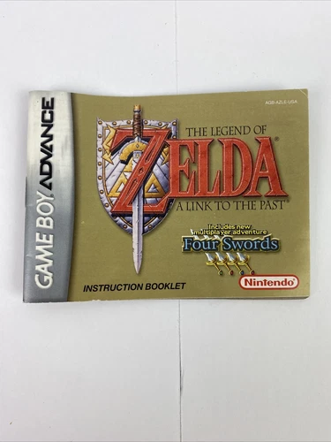 Legend of Zelda: A Link to the Past Four Swords Manual Game Boy Advance No Game