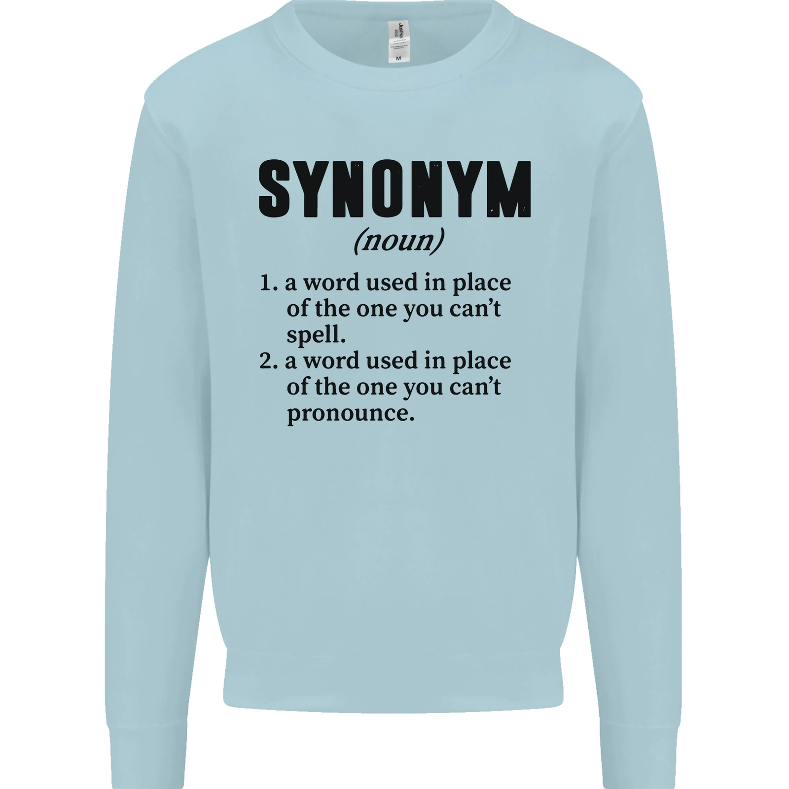 Synonym Funny Definition Slogan Kids Sweatshirt Jumper eBay