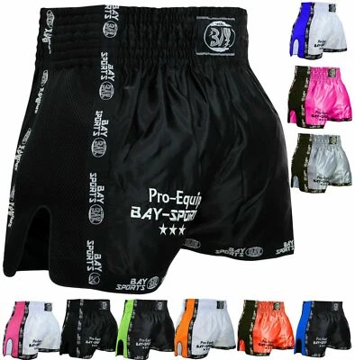 BAY Thaibox Hose Muay Thai Shorts Kickboxhose Kinder Kids XS XXS S Damen Junior - Bild 1 von 4