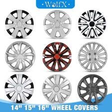 14" 15" 16" Set of 4 Wheel Covers Snap On Full Hubcaps Fits R14/R15/R16 Tire&Rim