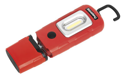 Sealey LED3601R Rechargeable 360° Inspection Lamp 3W COB+1W LED Torch