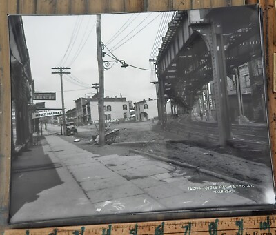 1916 Palmetto St Subway Ridgewood LIRR Queens NYC DARKROOM-created 8x10'' Photo