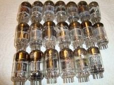 One Lot of Twenty 20 6 Volt Tubes, 9-Pin Tubes, 6U8, 6BK7A, 6CG8A, 6AM8, Etc.