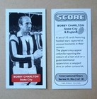 MANCHESTER UNITED - STOKE CITY (!) - BOBBY CHARLTON Score UK football trade card
