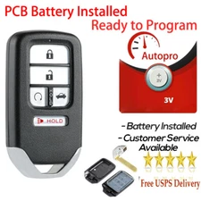 For 2016 2017 2018 2019 Honda Civic Keyless Entry Smart Prox Remote Car Key Fob