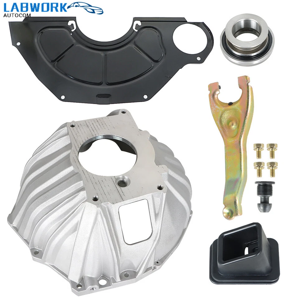 Bellhousing Kit w/ 11" Clutch Fork Inspection Cover For Chevy Chevelle El Camino Foto 2 de 4